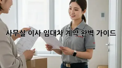 사무실 이사? 임대차 계약 완벽 가이드!