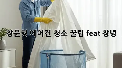 창문형 에어컨 청소 꿀팁 (feat. 창녕) 🏡