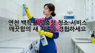 연천 백학면 맞춤형 청소 서비스: 깨끗함의 새 기준을 경험하세요!